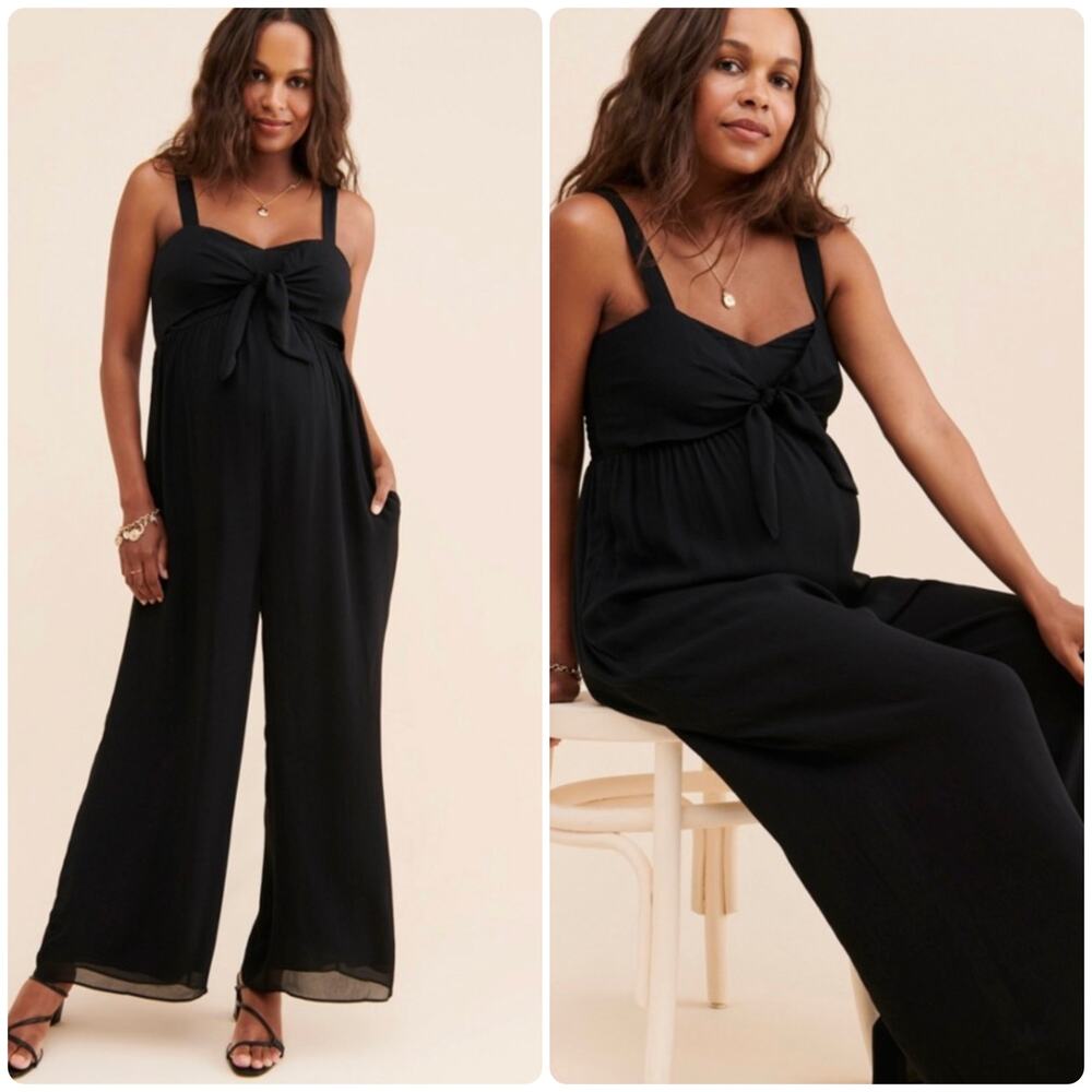 Hatch The Scarlet Jumpsuit Sleeveless Black Size 1 Small New